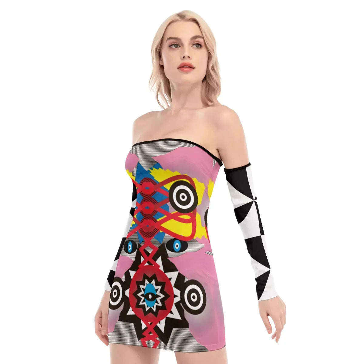 Love Equation / Off-shoulder Back Lace-up Dress