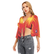 Load image into Gallery viewer, Dragon Fruit /  Ruffled Cropped T-shirt

