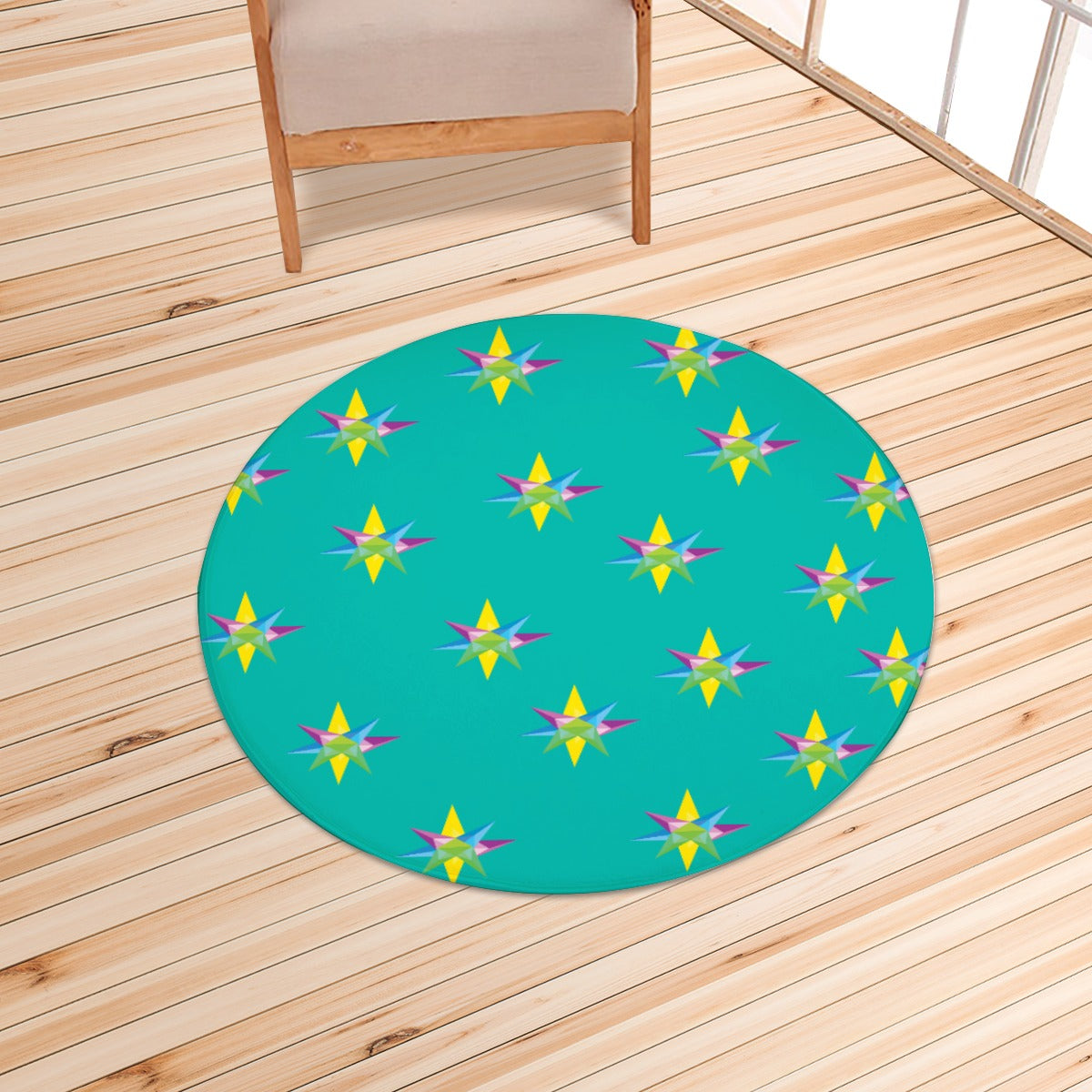 Star Green Foldable Round Mat