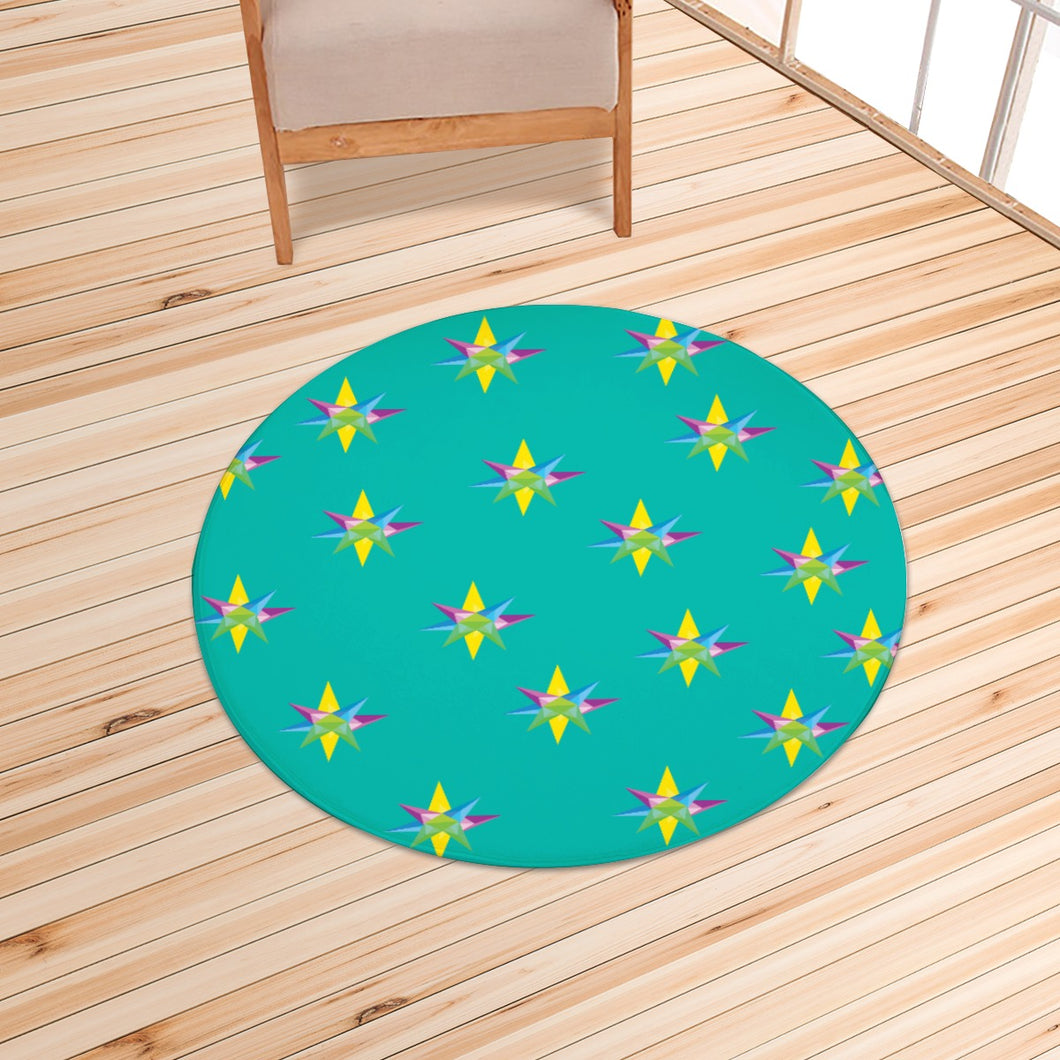 Star Green / Foldable round mat