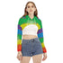 Rainbow Splash / Smock Short Hoodie