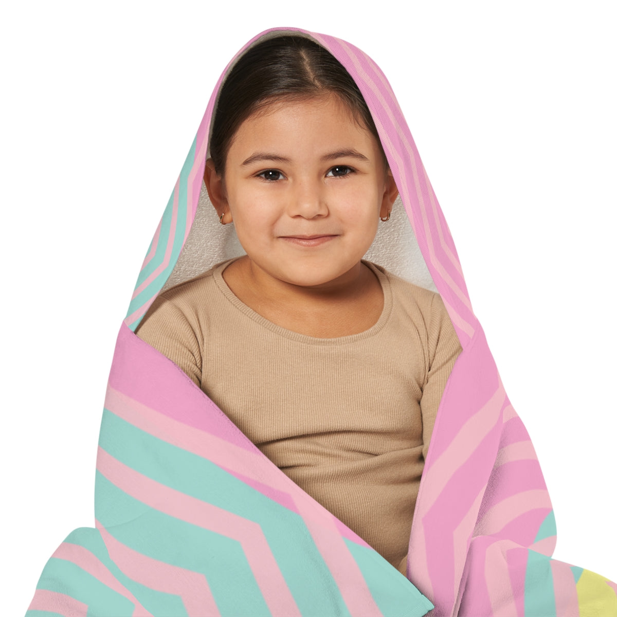 Pastel Smile Youth Hooded Towel