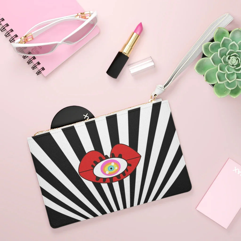 Monochrome Clutch Bag