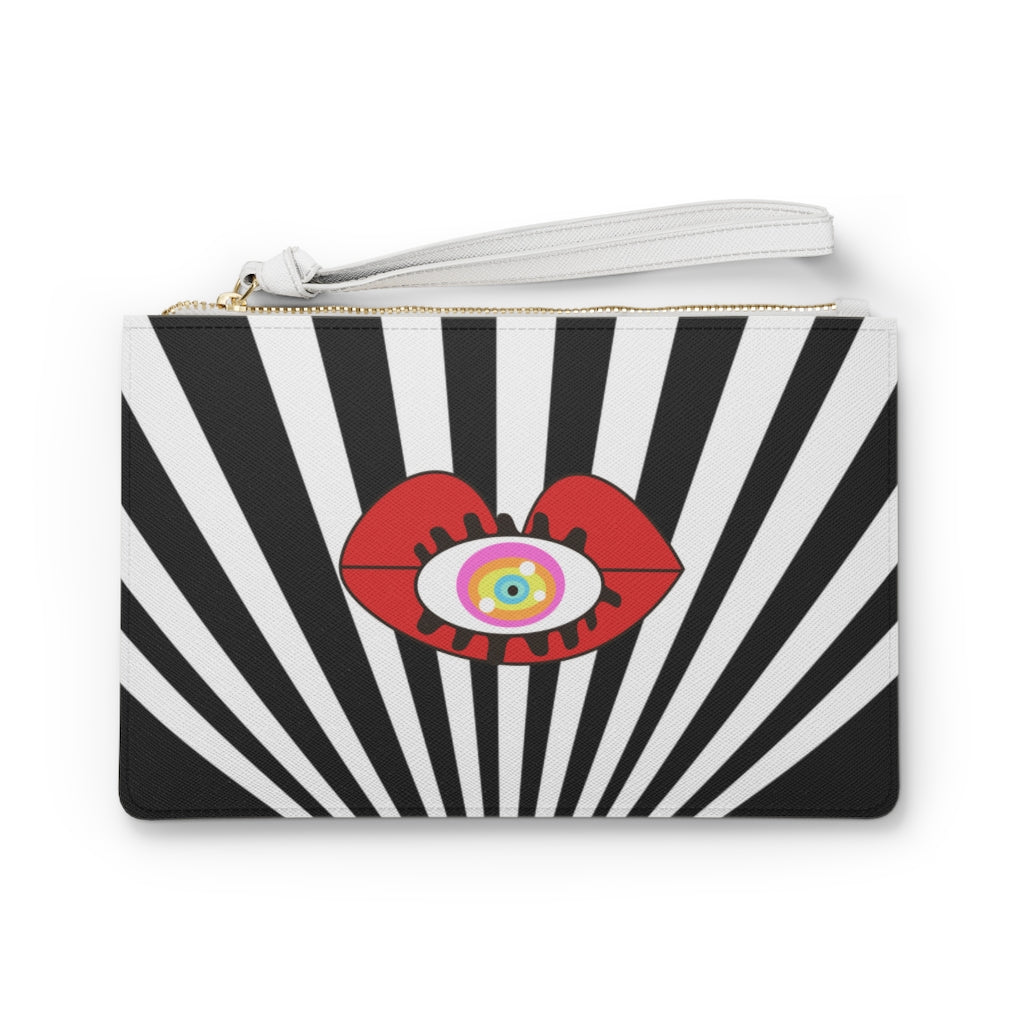 Monochrome Clutch Bag