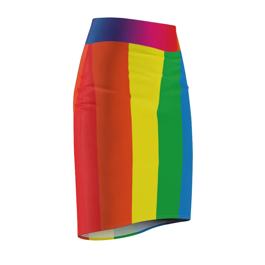 Rainbow Love Women Pencil Skirt