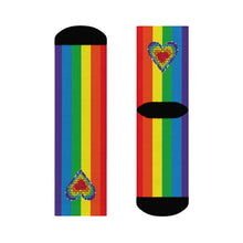 Load image into Gallery viewer, Rainbow Love / Crew Socks
