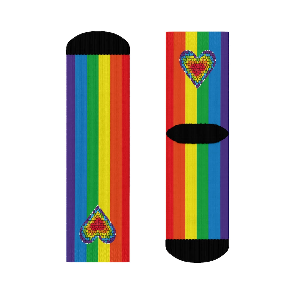 Rainbow Love / Crew Socks