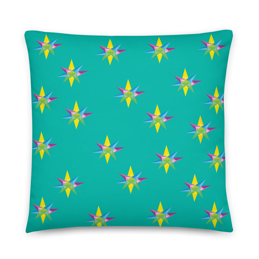 Star Green / Couch Pillowcase