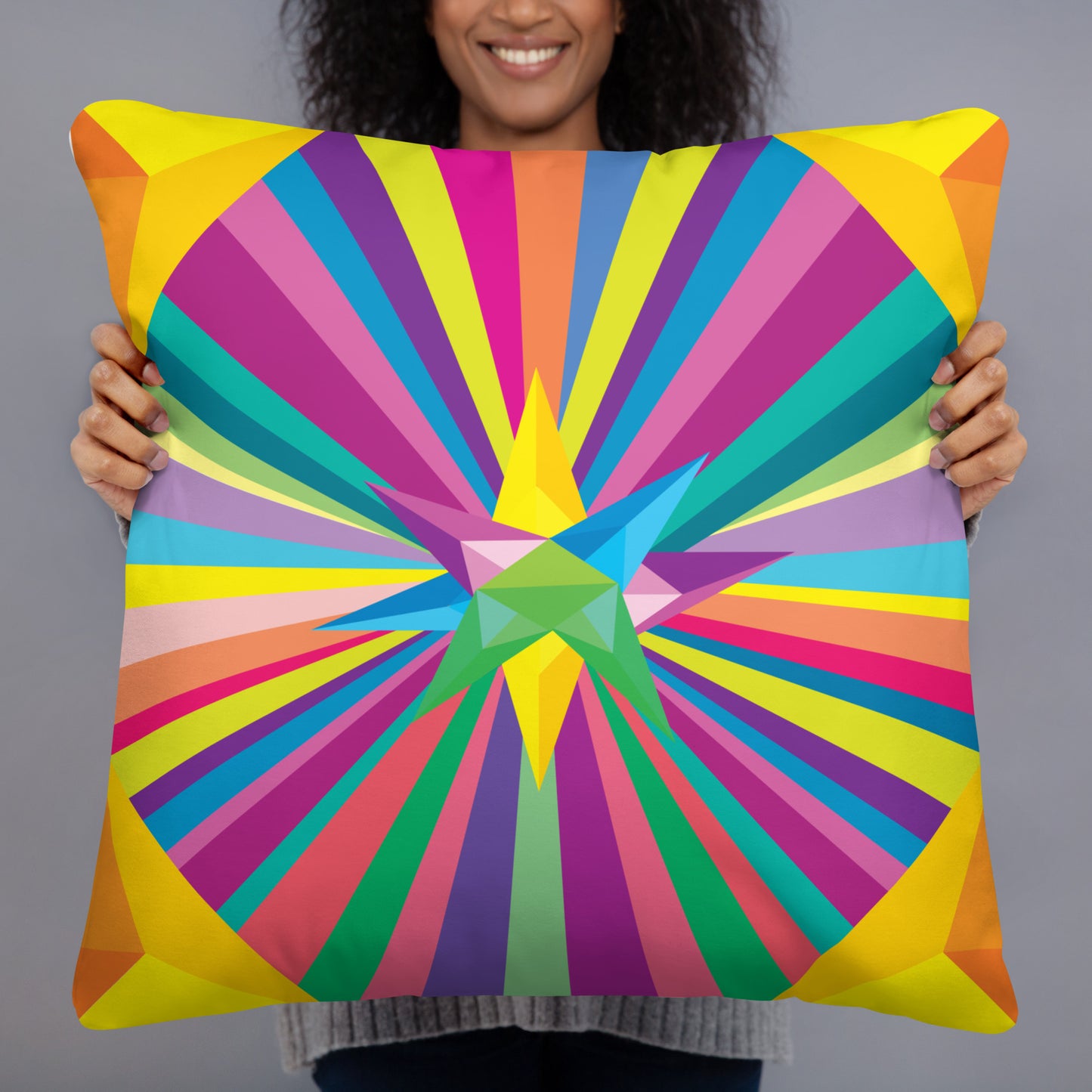 Multi Star  Couch Pillowcase