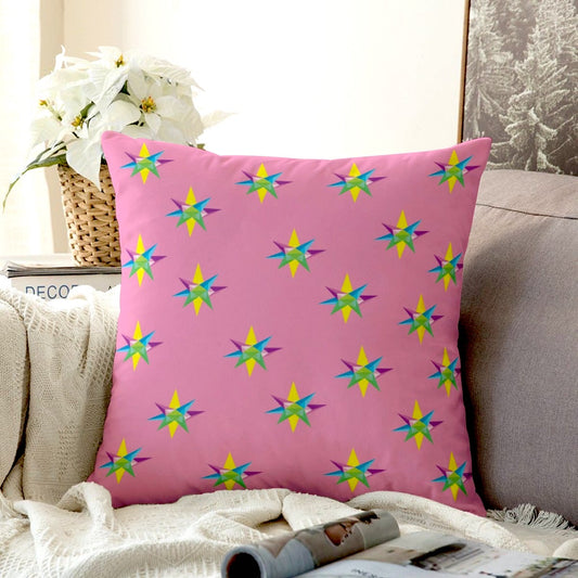 Star Pink Couch Pillowcase