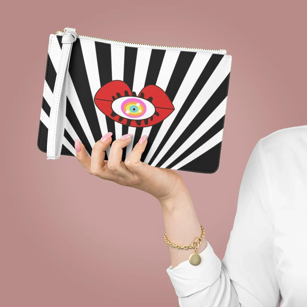 Monochrome Clutch Bag
