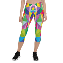 Load image into Gallery viewer, Mosaic Colors Capri Leggings
