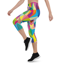 Load image into Gallery viewer, Mosaic Colors Capri Leggings
