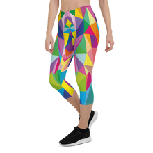 Load image into Gallery viewer, Mosaic Colors Capri Leggings
