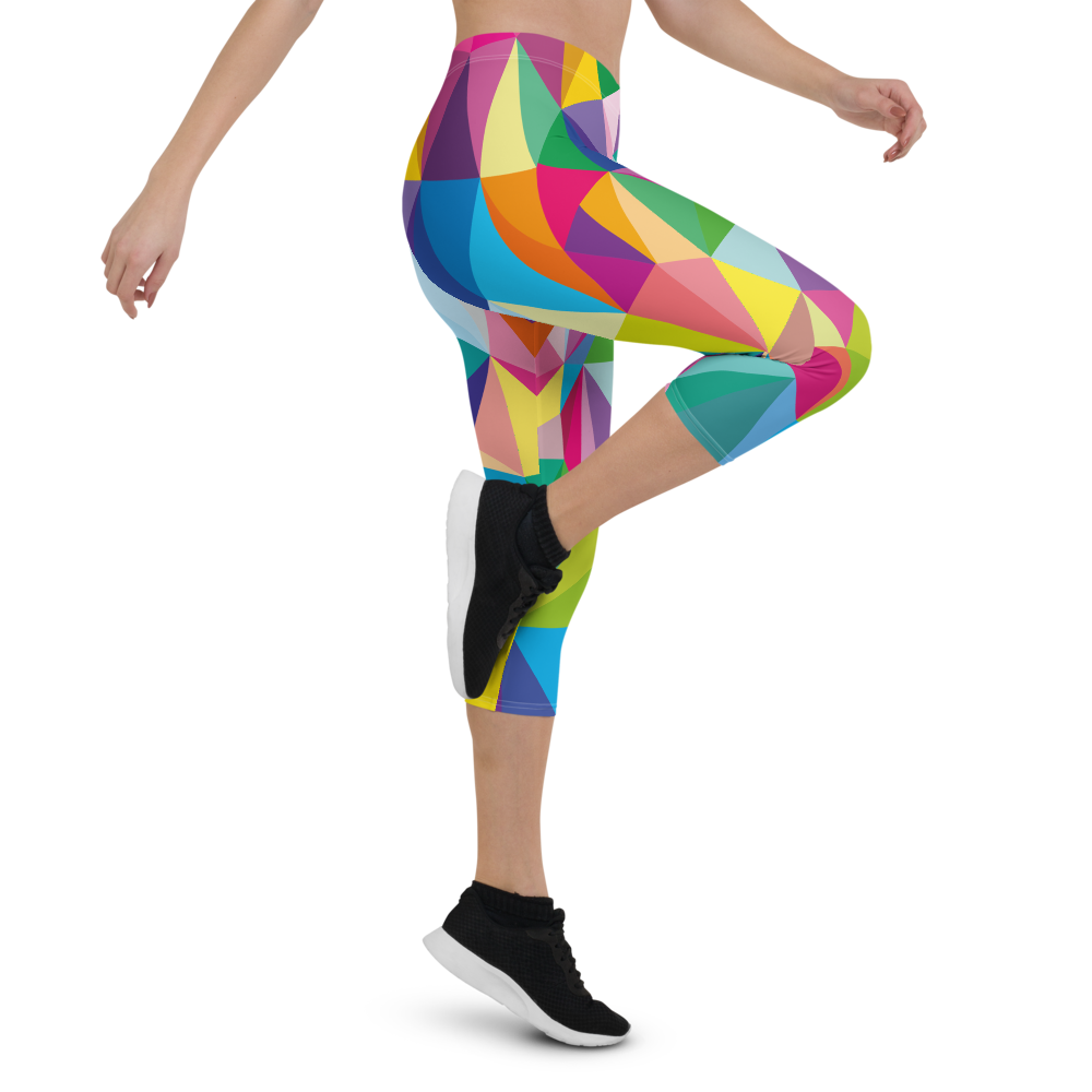 Mosaic Colors Capri Leggings