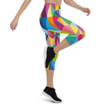 Load image into Gallery viewer, Mosaic Colors Capri Leggings
