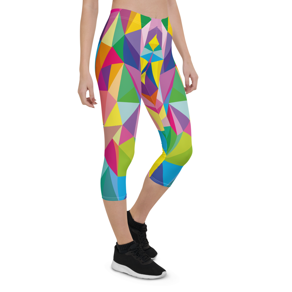 Mosaic Colors Capri Leggings