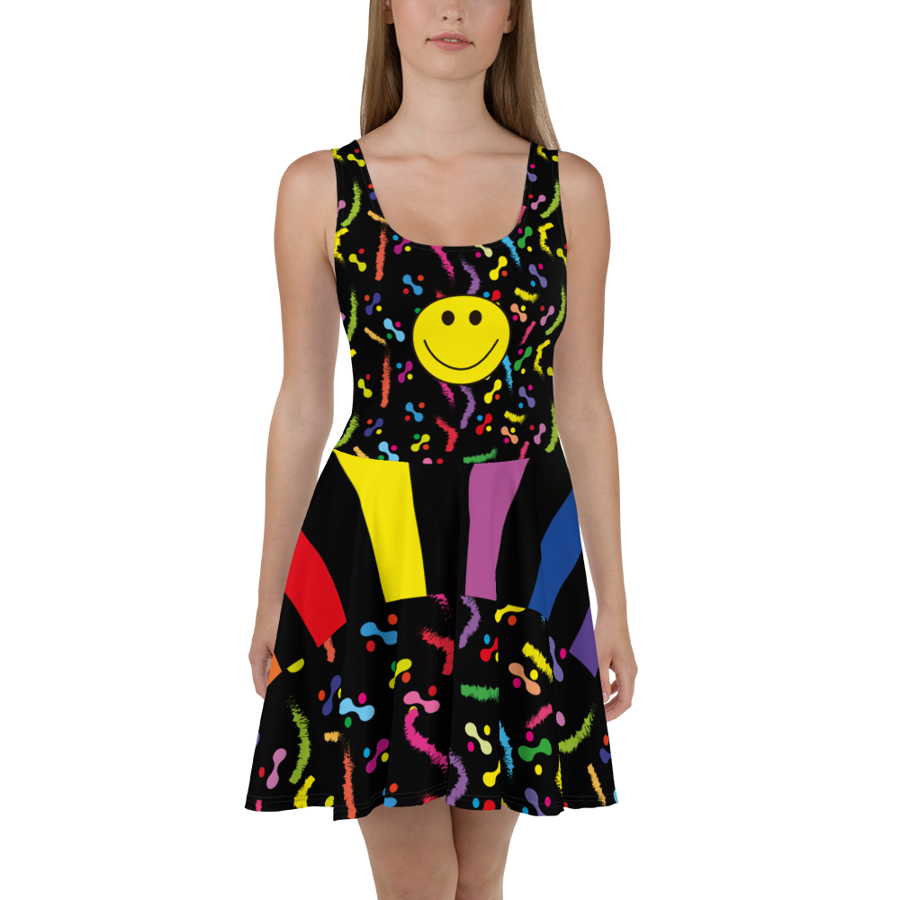 Smile Women Skater Dress