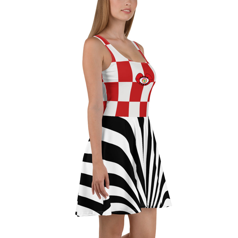 Kisses Women Skater Dress