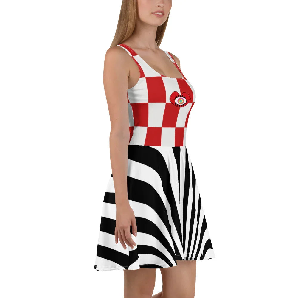 Kisses Women Skater Dress