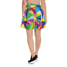 Load image into Gallery viewer, Mosaic Colors  Skater Skirt
