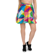 Load image into Gallery viewer, Mosaic Colors  Skater Skirt
