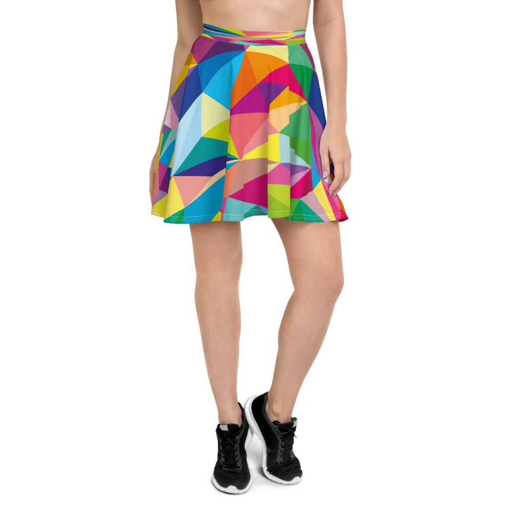 Mosaic Colors  Skater Skirt