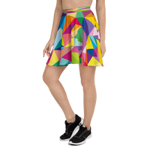 Load image into Gallery viewer, Mosaic Colors  Skater Skirt
