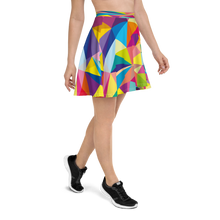 Load image into Gallery viewer, Mosaic Colors  Skater Skirt
