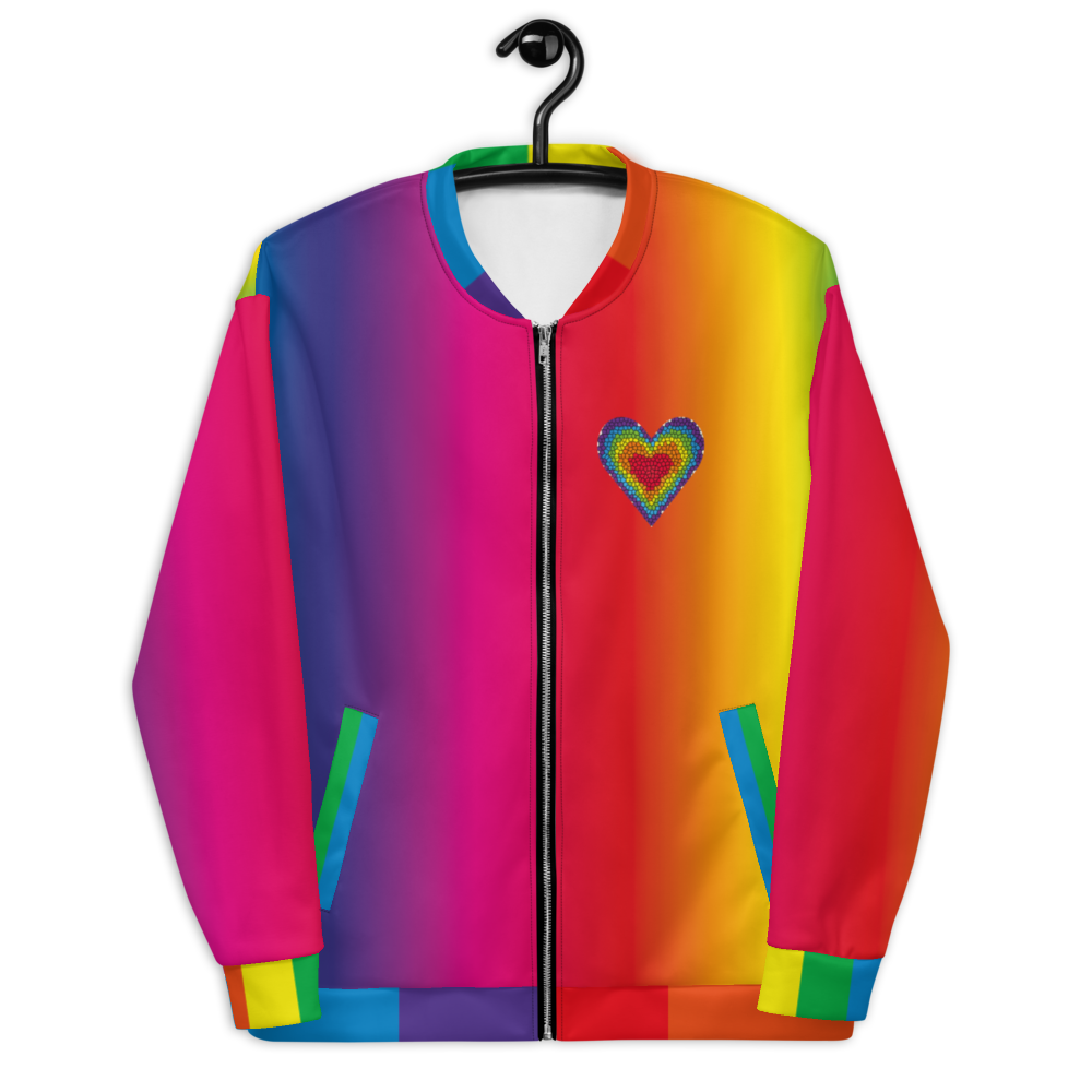 Rainbow Love / Unisex Bomber Jacket