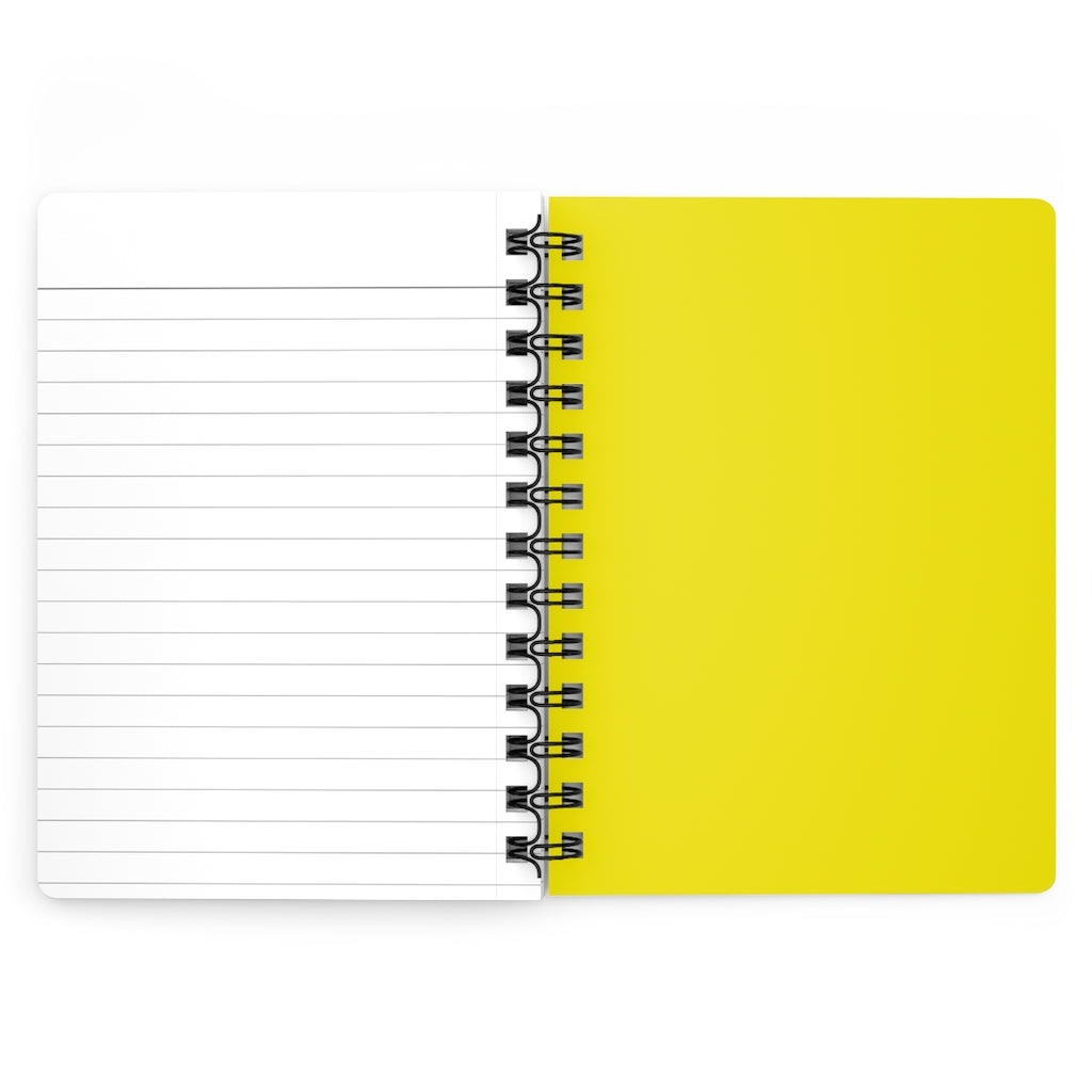 Happy Life Yellow Spiral Bound Journal