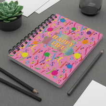 Load image into Gallery viewer, Happy Life Pink / Spiral Bound Journal
