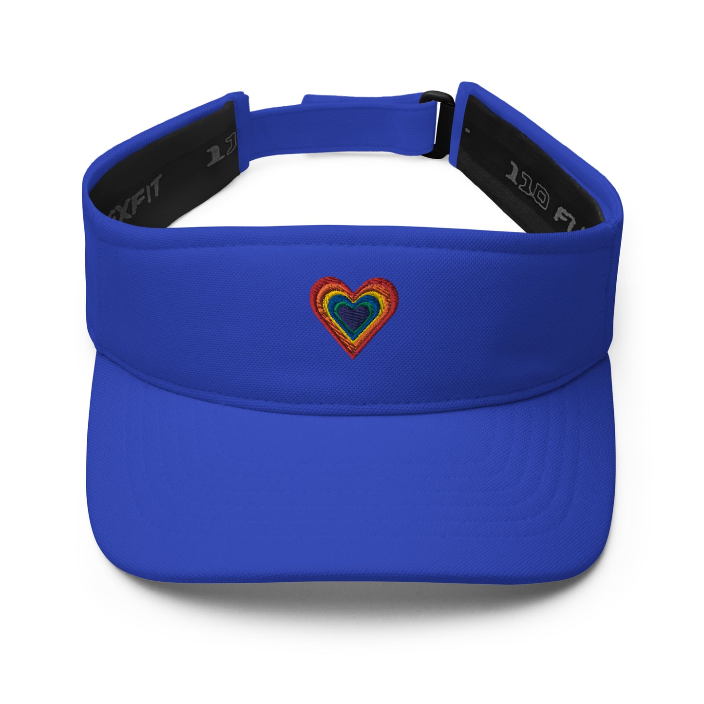 Rainbow Heart  Visor Hat