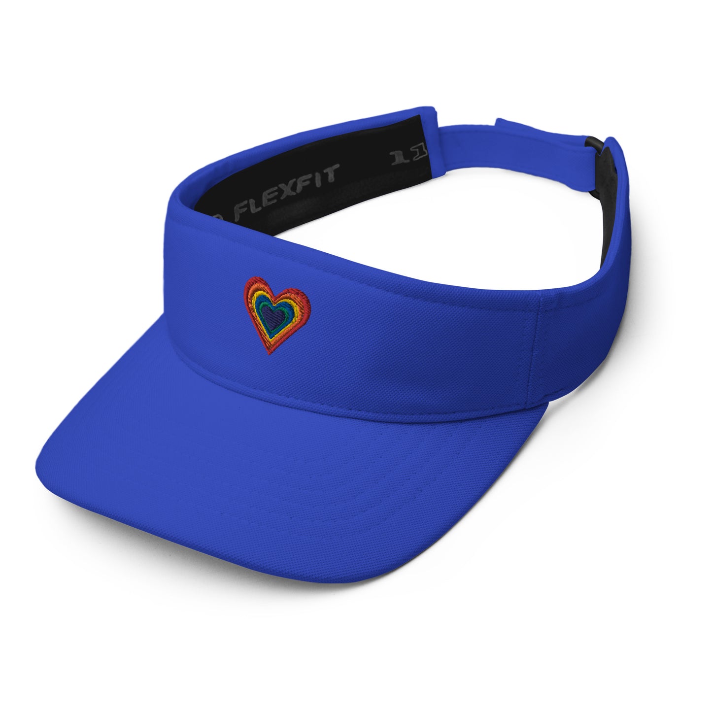 Rainbow Heart  Visor Hat